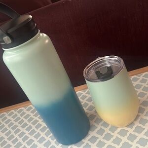 Wine tumbler 15fl oz and 40fl oz water bottle tumbler